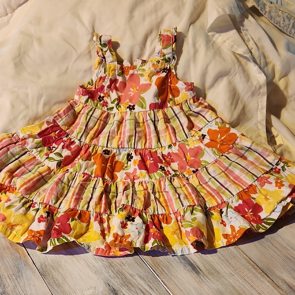 Gymboree Colorful Floral Kids Dress